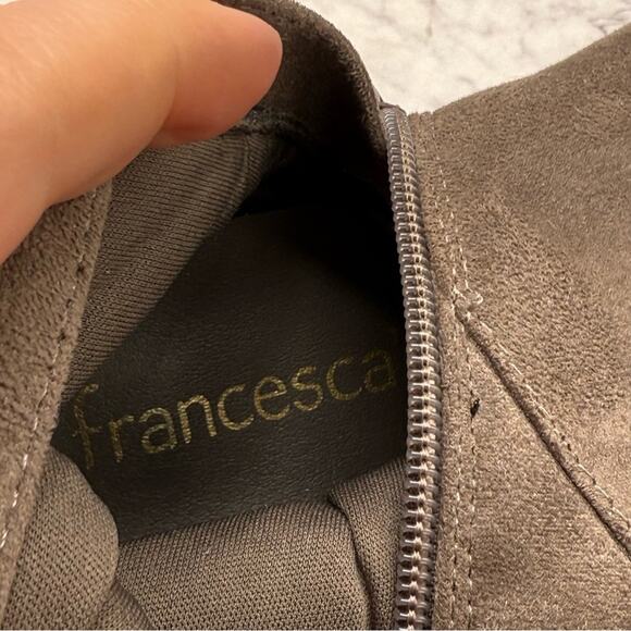 Francesca's, Tan Over the Knee Boots with Faux Suede and Chunky Heel. Size 10. - Picture 7 of 7